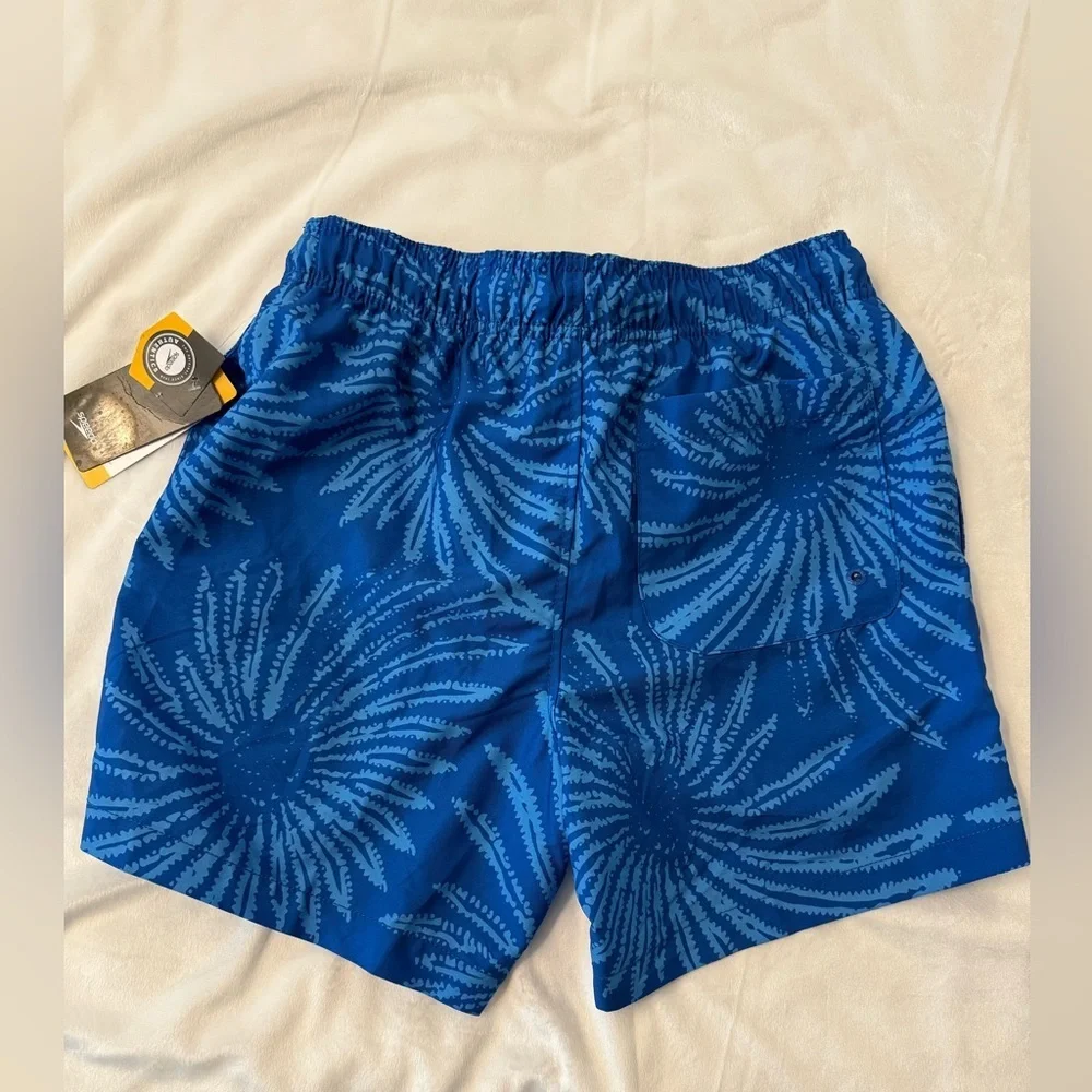 Speedo Eco Blue Patterned Swim Trunks